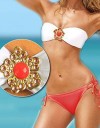 Costum de Baie Coral Accesorizat 0013247C